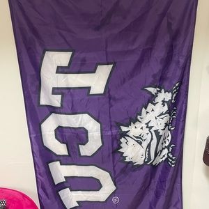 Large “TCU” flag